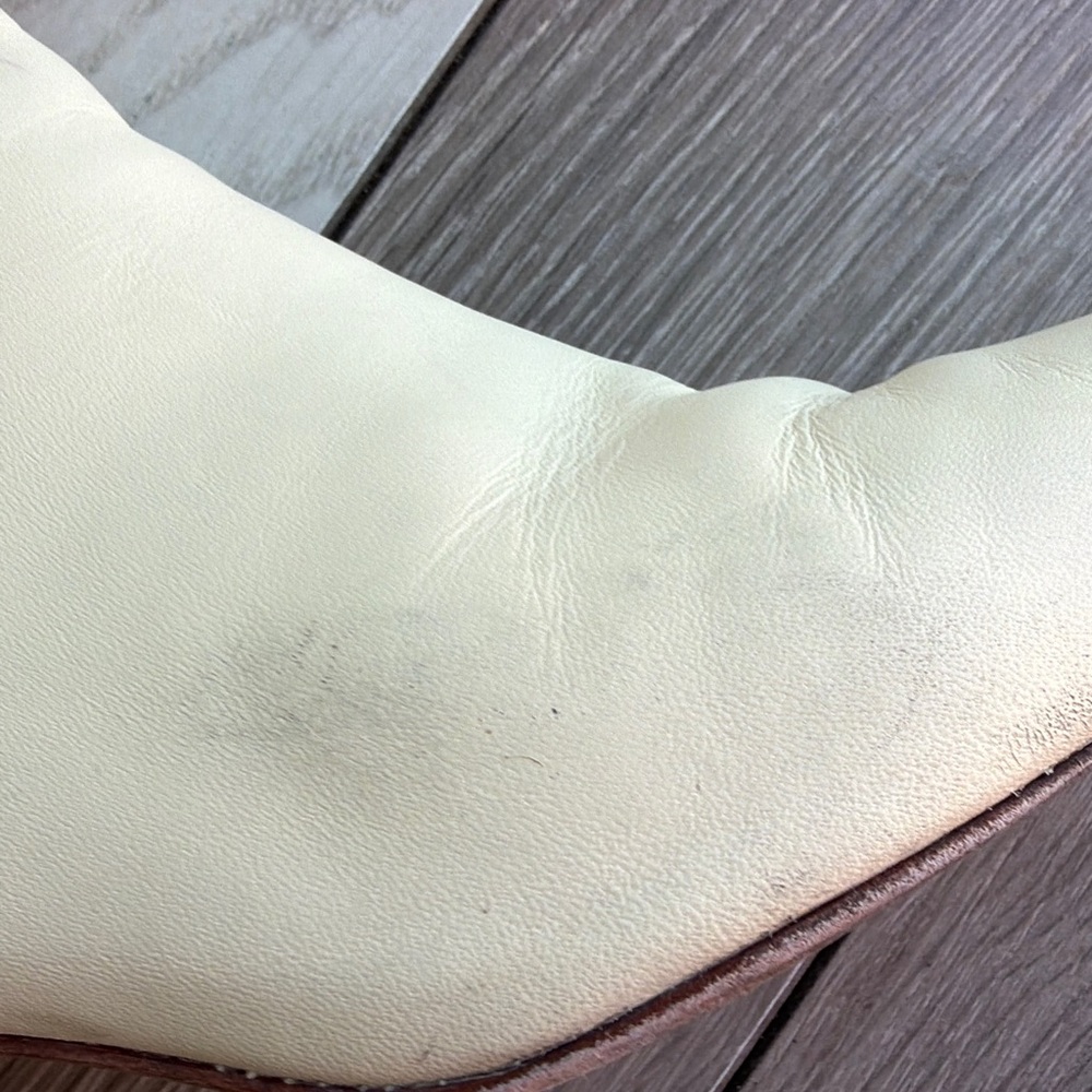 Reformation Ramona Cream Ankle Booties - Picture 6 of 12
